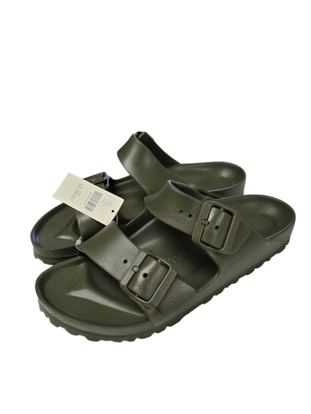 Birkenstock Arizona EVA Slides, Green, Slip On, Size 38 US 7-7.5